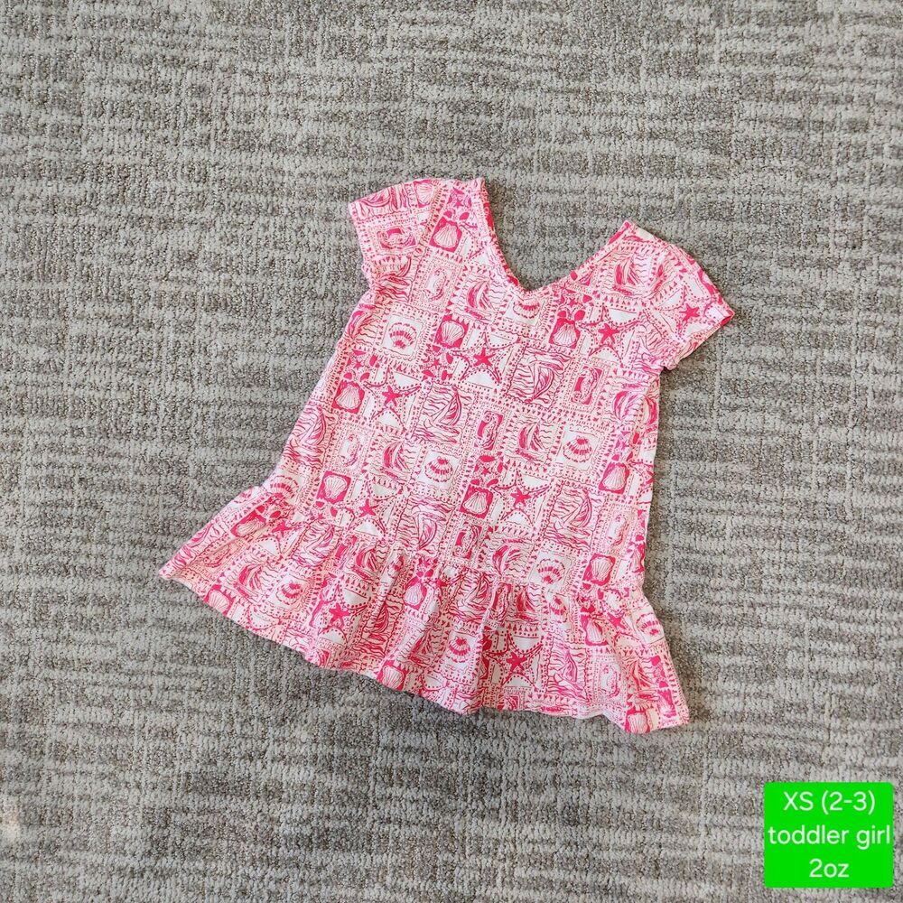 Lilly Pulitzer toddler Mini Camilla Mizner Red Seaside Harbour dress size XS 2-3